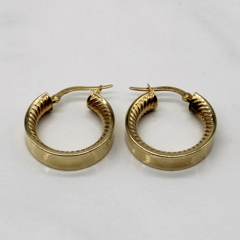 Premium Diamond Jewelry For Unforgettable Moments 14k Yellow Gold Hoop Earrings