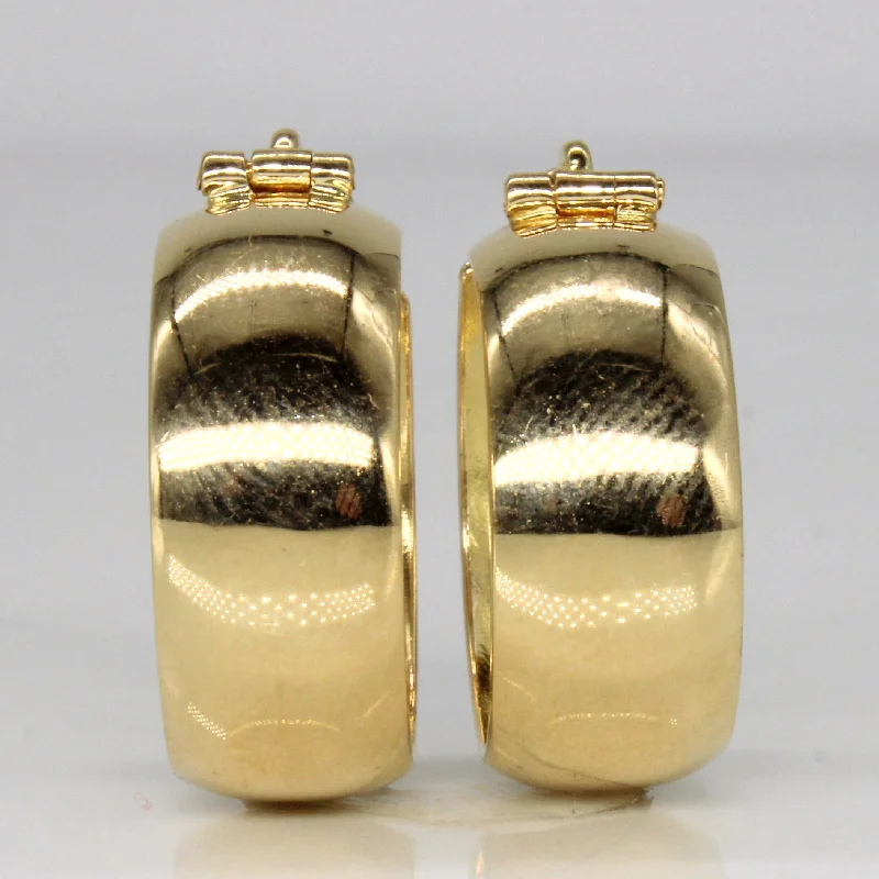 Limited-Stock Jewelry Sale – Once It's Gone, It's Gone 14k Yellow Gold Wide Hoop Earrings