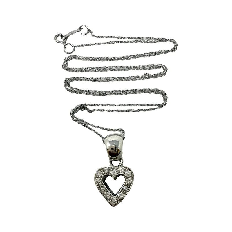 Jewelry Sale Bonanza – Grab Your Sparkle Now 18K White Gold Diamond Heart Pendant Necklace Jewelry Sale Bonanza – Grab Your Sparkle Now 18K White Gold Diamond Heart Pendant Necklace