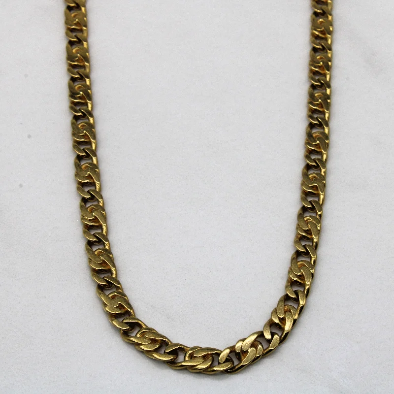 Last Chance To Grab Your Favorite Jewelry At A Discount 18k Yellow Gold Fused Cuban Chain | 21" |