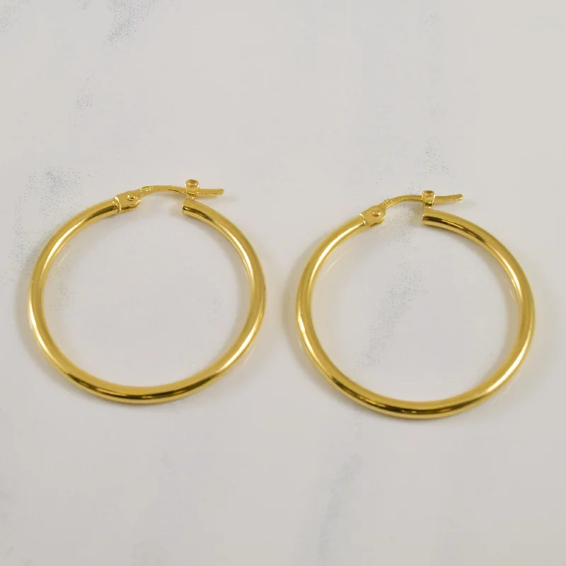 Personalized Jewelry At Special Discount Rates 18k Yellow Gold Hoop Earrings |