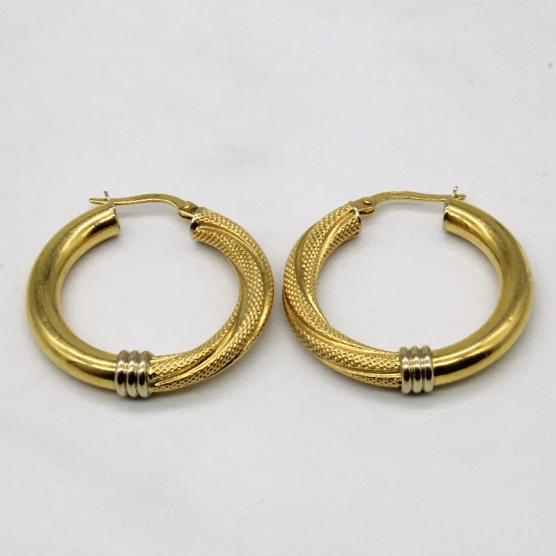 Jewelry Clearance Sale – Final Reductions 18k Yellow Gold Hoop Earrings