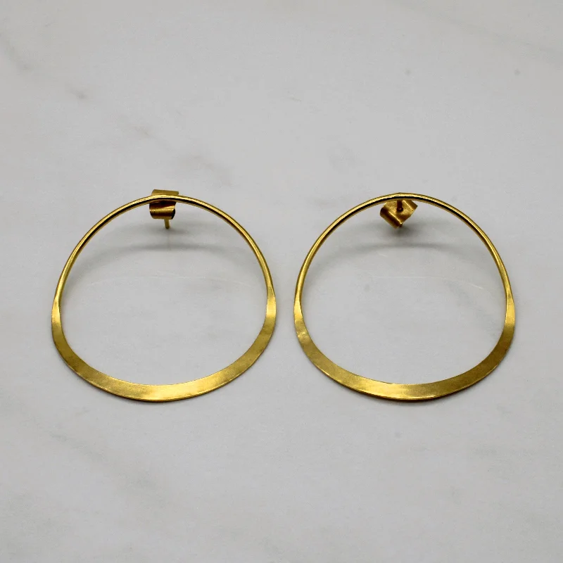 Flash Sale On Stunning Jewelry – Don't Miss Out 18k Yellow Gold Hoop Earrings
