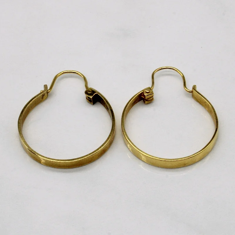 Fashion-Forward Jewelry At Incredible Prices 18k Yellow Gold Hoop Earrings