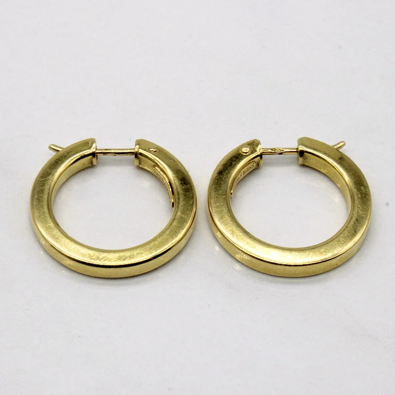 Personalized Jewelry Sale – Unique Pieces At Great Prices 18k Yellow Gold Hoop Earrings