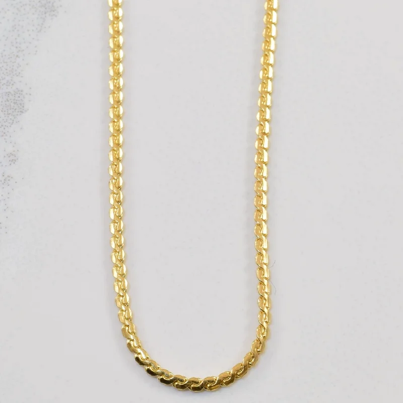 Flash Deals On Fine Jewelry – Shop Before It's Gone 18k Yellow Gold Serpentine Chain | 19.5" |