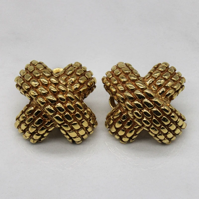 Shop Fine Jewelry With Exclusive Savings Rope Textured X Studs |