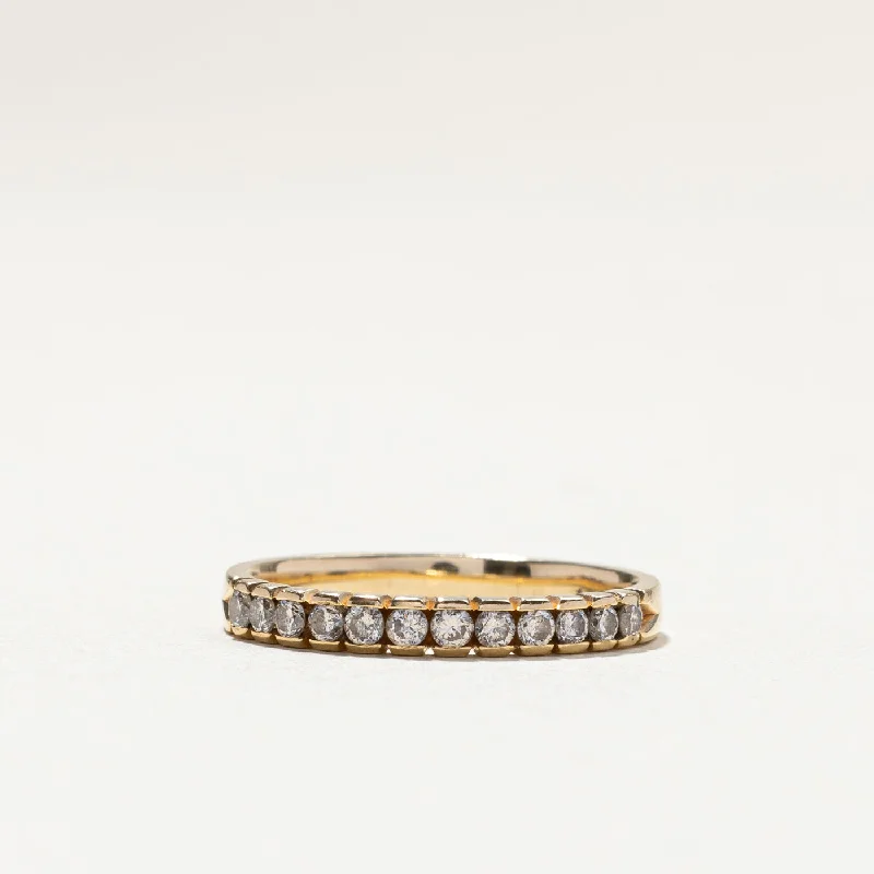 Limited-Stock Jewelry Sale – Once It's Gone, It's Gone Diamond Semi Eternity Band | 0.20ctw | SZ 5.5 |