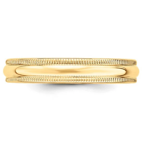 Jewelry Sale – Exclusive Styles At Lower Prices 4MM Yellow Gold Milgrain Wedding Band