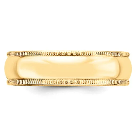 Timeless Beauty, Unbeatable Deals – Jewelry Sale On 6MM Yellow Gold Milgrain Wedding Band