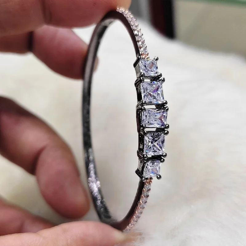 The Perfect Accessory For Less – Jewelry Sale Live Aamrapali 2Tone Plated AD Bangle The Perfect Accessory For Less – Jewelry Sale Live Aamrapali 2Tone Plated AD Bangle