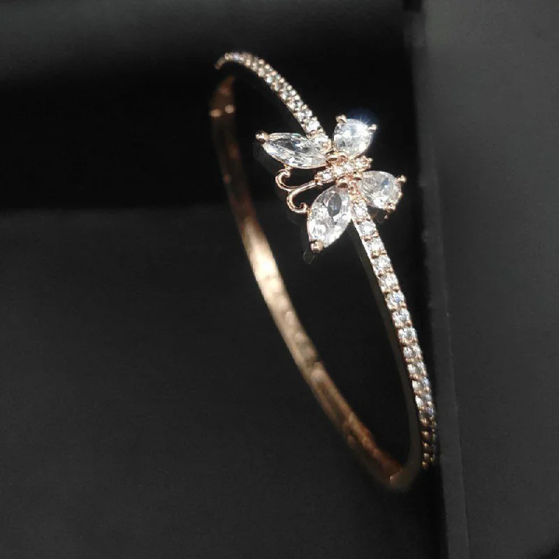 Buy More, Save More – Special Jewelry Discounts Aamrapali Rose Gold Plated AD Bangle Buy More, Save More – Special Jewelry Discounts Aamrapali Rose Gold Plated AD Bangle