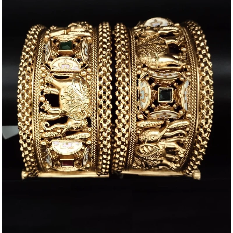 Jewelry Sale Alert – Shop Timeless Elegance Today Akruti Collection Copper Gold Bangles Set Jewelry Sale Alert – Shop Timeless Elegance Today Akruti Collection Copper Gold Bangles Set