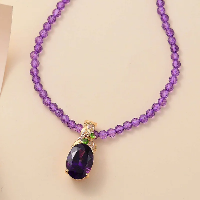 Fashion-Forward Jewelry At Incredible Prices Amethyst and Chrome Pendant