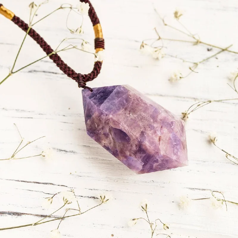 Celebrate Every Occasion With Sparkling Savings Amethyst Crystal Necklace