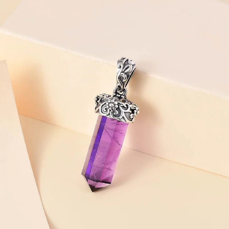 Shop Stylish Jewelry Now And Save Big Amethyst Pencil Shape Pendant