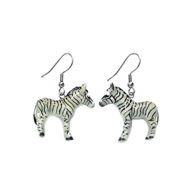Timeless Jewelry Styles At Wallet-Friendly Prices Zebra Porcelain Earrings