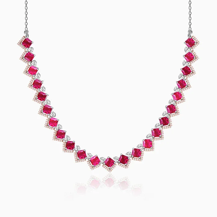 Special Deals On Handcrafted And Designer Jewelry Anushka's Royal Pink Necklace