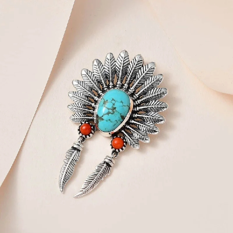 Don't Miss Out On Bestselling Jewelry At Special Prices Artisanal Turquoise and Coral Feather Pendant Don't Miss Out On Bestselling Jewelry At Special Prices Artisanal Turquoise and Coral Feather Pendant