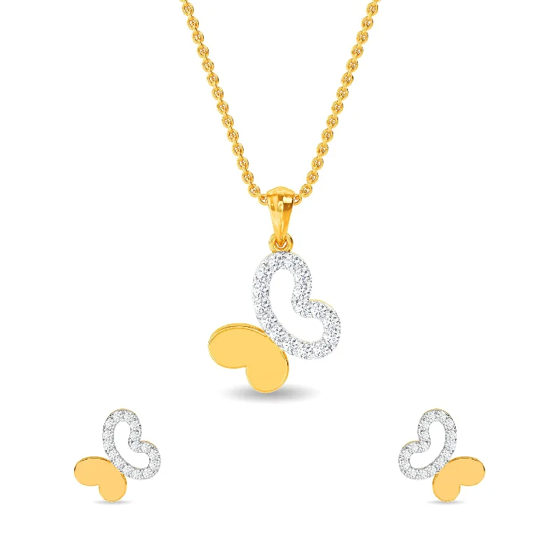 Limited-Stock Jewelry Clearance – Grab Your Favorites Now Bijou Butterfly Pendant Set