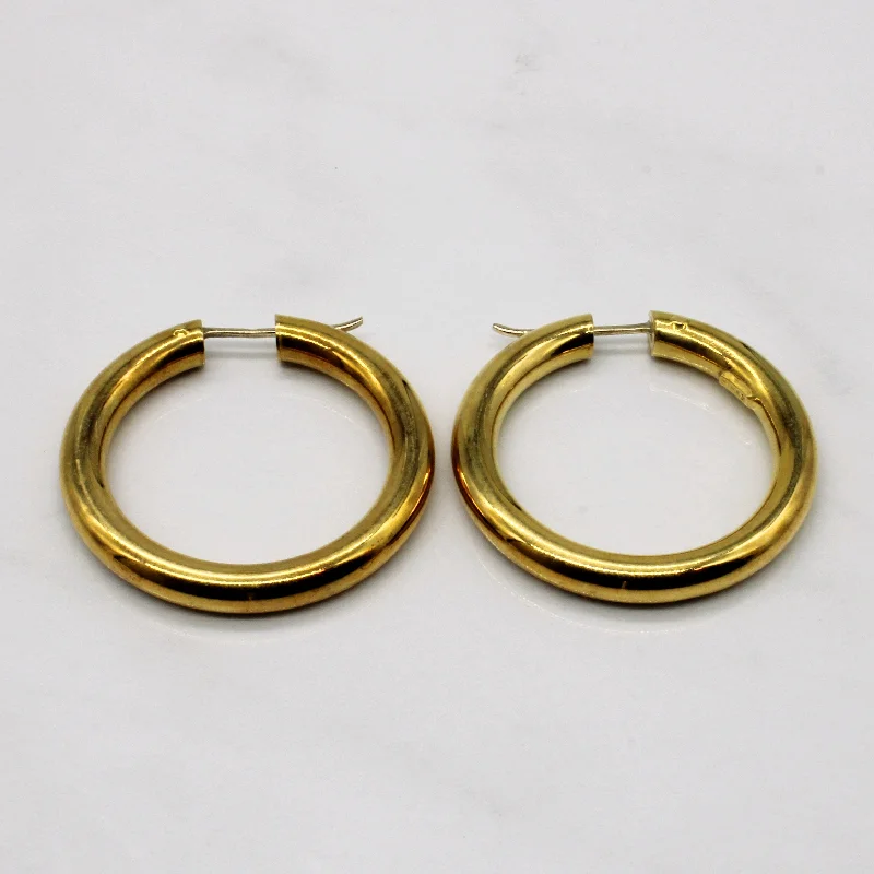 Affordable Luxury Jewelry For Every Occasion Birks' 18k Yellow Gold Hoop Earrings