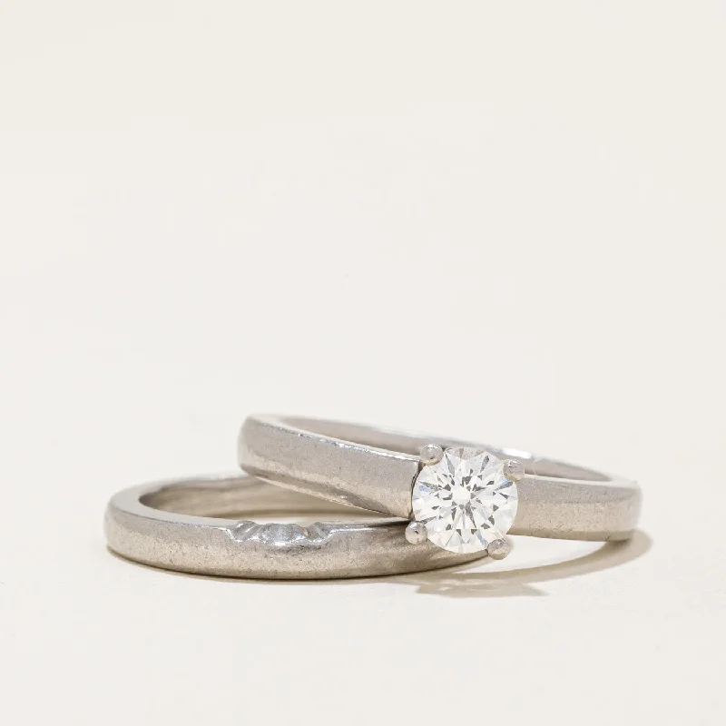 Shop High-Quality Jewelry At Jaw-Dropping Discounts 'Birks' Diamond Wedding Ring Set | 0.50ct | SZ 6.5 |