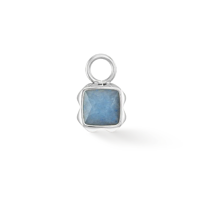 Must-Have Jewelry At Unbelievable Discounts Birthstone March Charm Blue Aventurine Silver