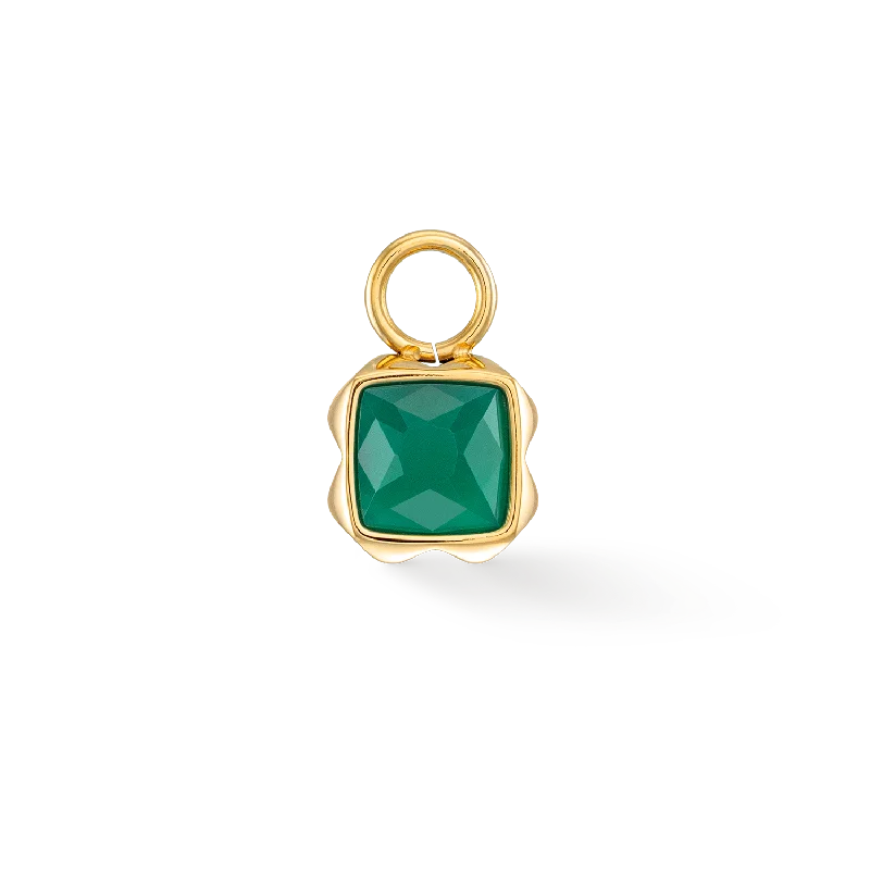 Don't Miss Out On Bestselling Jewelry At Special Prices Birthstone May Charm Green Agate Gold