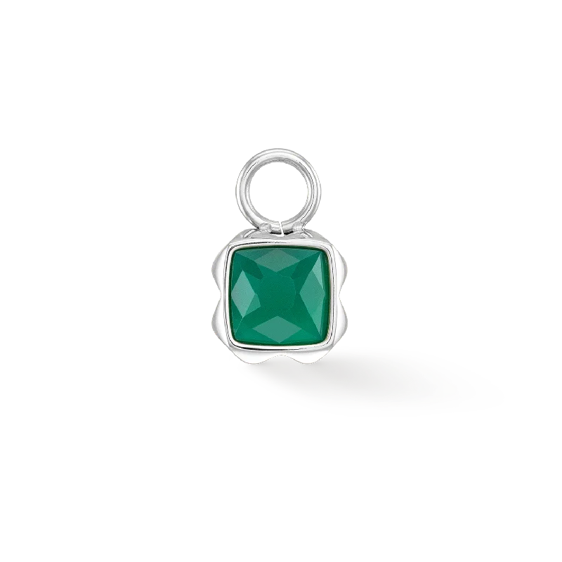 Jewelry Flash Sale – Stylish Designs At Unbeatable Rates Birthstone May Charm Green Agate Silver