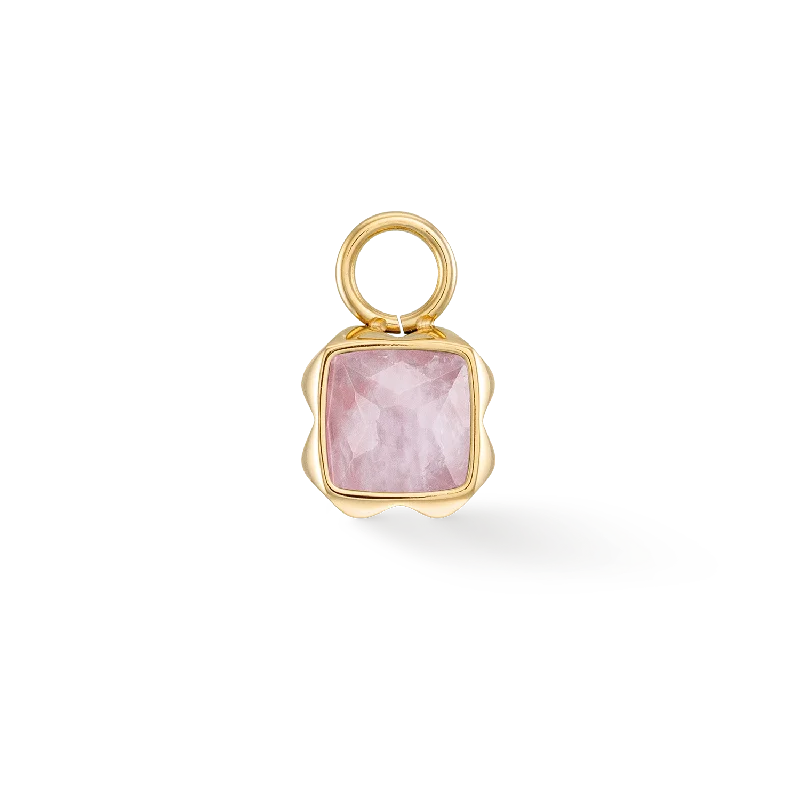 Timeless Elegance Now At Special Discounts Birthstone October Charm Rose Quartz Gold