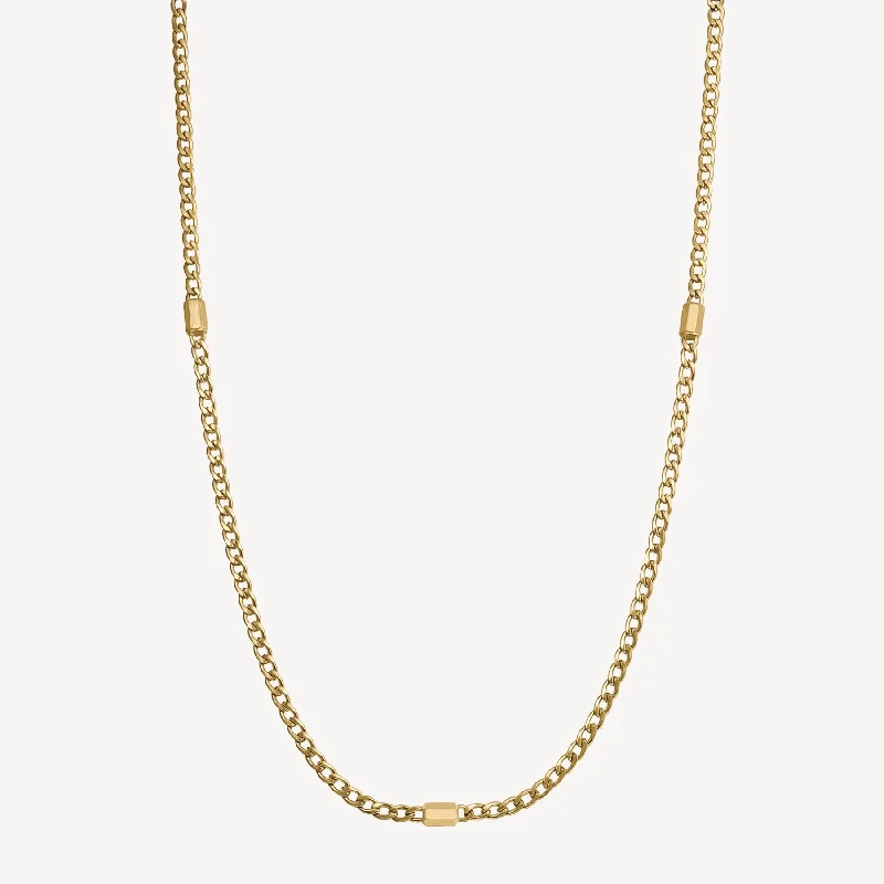 Elegant Jewelry At Unbeatable Offers – Shop Before It's Gone Chain Link Necklace in Gold Plated Stainless Steel