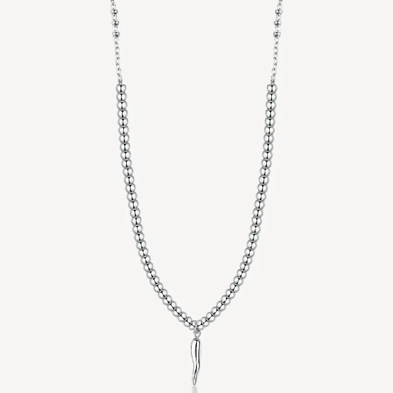 Exclusive Jewelry Sale – Sparkle For Less Chakra Horn Necklace in Stainless Steel