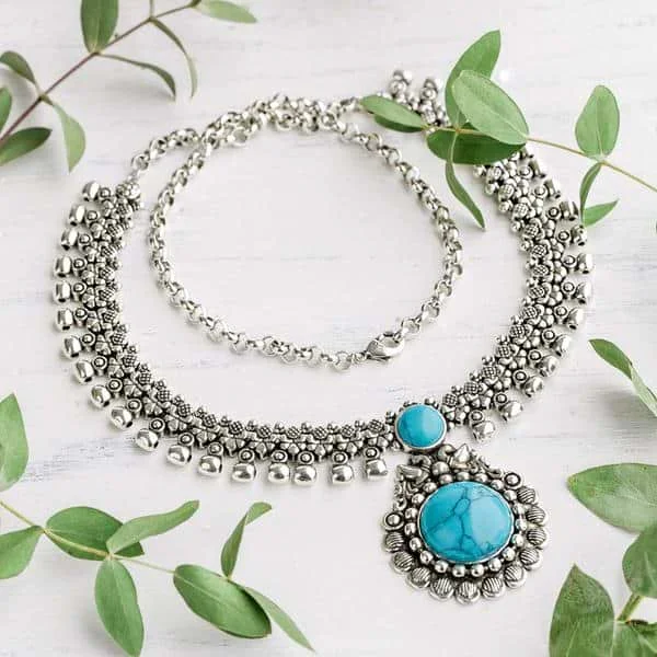 Gorgeous Jewelry, Limited-Time Savings Clairvoyance Turquoise Necklace