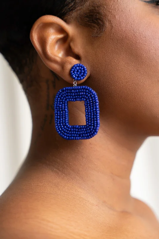 Unmissable Discounts On Timeless Jewelry Pieces FREDA EARRINGS in INDIGO
