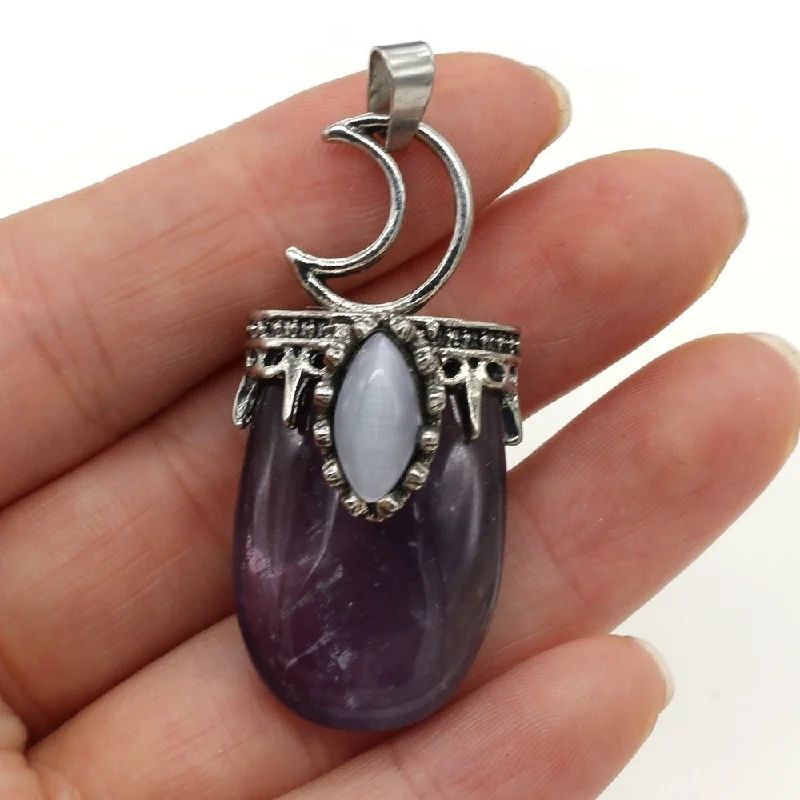 Exclusive Online Discounts On Stylish Jewelry Crescent Moon Crystal Pendant