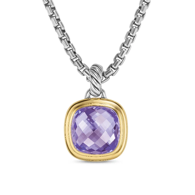 Once-A-Year Jewelry Sale – Grab Your Favorites Now Albion® Pendant in Sterling Silver with 18K Yellow Gold and Amethyst\, 11mm Once-A-Year Jewelry Sale – Grab Your Favorites Now Albion® Pendant in Sterling Silver with 18K Yellow Gold and Amethyst\, 11mm