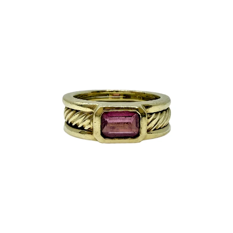 Your Dream Jewelry At Dream Prices David Yurman 14K Gold Cable Band with Morganite