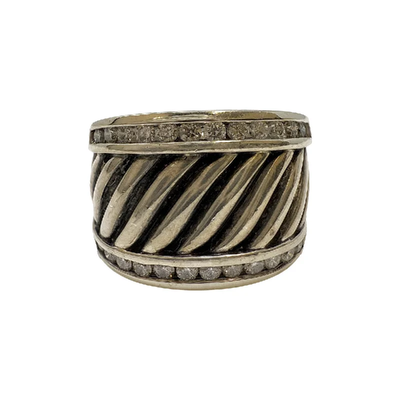 Affordable Glamour – Premium Jewelry For Less David Yurman Diamond Sculpted Cable Ring Affordable Glamour – Premium Jewelry For Less David Yurman Diamond Sculpted Cable Ring