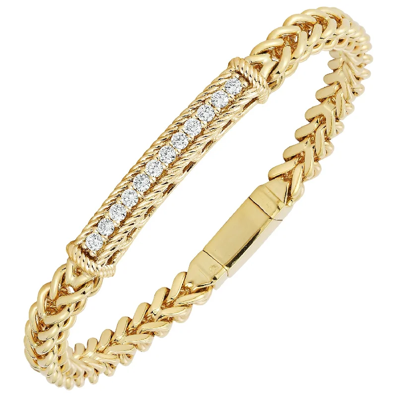Best Jewelry Deals – Shop Premium Pieces At Great Prices Diamond Bar Bracelet in 14K Yellow Gold