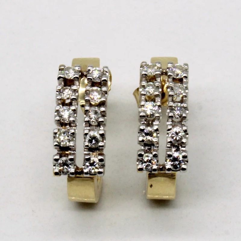 Breathtaking Jewelry, Breathtaking Prices Diamond Half Hoop Earrings | 0.40ctw |