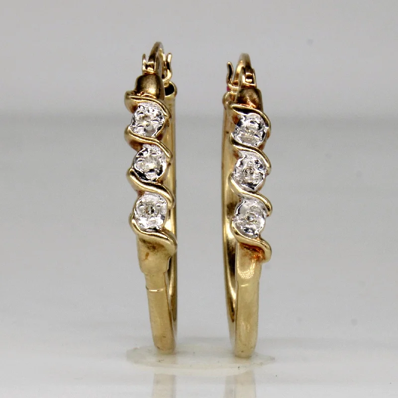 Exclusive Jewelry Bundles At Discounted Rates Diamond Hoop Earrings | 0.03ctw |