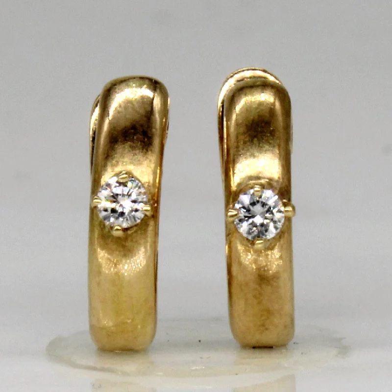 Fashion-Forward Jewelry At Incredible Prices Diamond Oval Hoop Earrings | 0.08ctw |