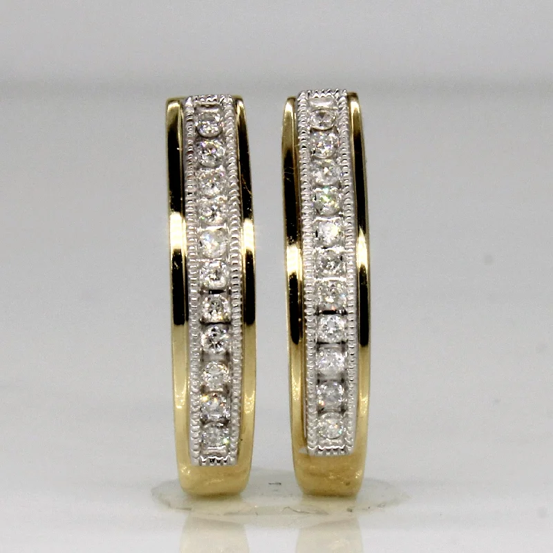 Limited-Stock Jewelry Clearance – Grab Your Favorites Now Diamond Oval Hoop Earrings | 0.22ctw |