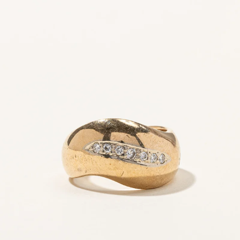 Flash Deals On Fine Jewelry – Shop Before It's Gone Diamond Wave Gold Band | 0.22ctw | SZ 9.75 |