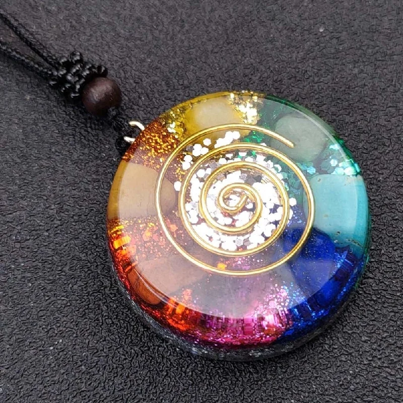 Exclusive Jewelry Sale – Limited-Time Discounts Divine Chakra Colors Orgonite Pendant Exclusive Jewelry Sale – Limited-Time Discounts Divine Chakra Colors Orgonite Pendant