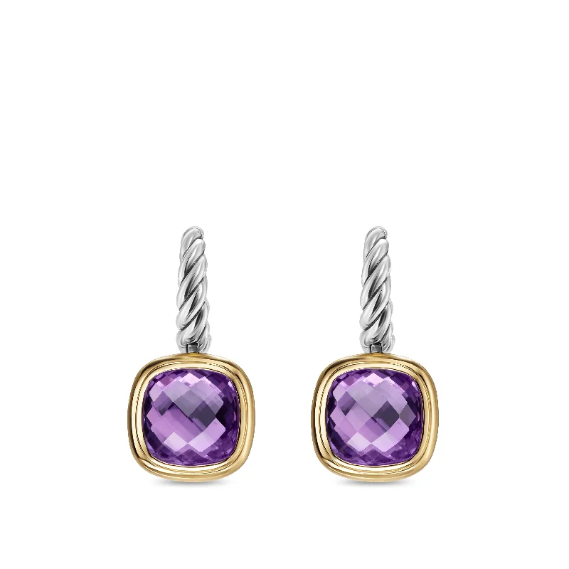 Fashion-Forward Jewelry At Exclusive Discounts Albion® Drop Earrings in Sterling Silver with 18K Yellow Gold and Amethyst\, 10mm Fashion-Forward Jewelry At Exclusive Discounts Albion® Drop Earrings in Sterling Silver with 18K Yellow Gold and Amethyst\, 10mm