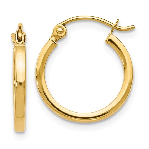 Dainty And Elegant Jewelry Now At Reduced Prices 14K Yellow Gold 1' Hoop