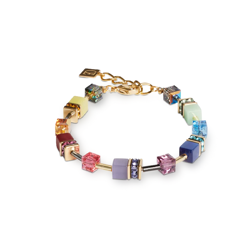 Unmissable Discounts On Timeless Jewelry Pieces GeoCUBE® Iconic bracelet Festive gold-multicolour