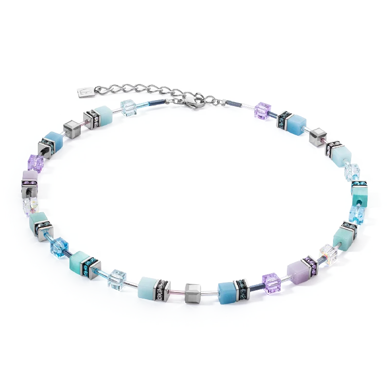 Buy More, Save More On Stunning Jewelry Designs GeoCUBE® Iconic necklace aqua-lilac