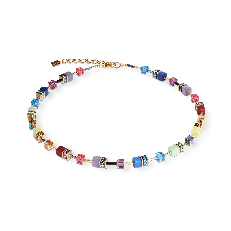 Flash Sale On Exquisite Jewelry – Don't Miss Out GeoCUBE® Iconic necklace Festive gold-multicolour